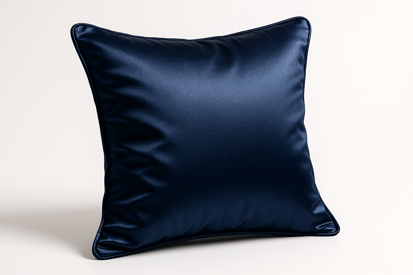 Taie d'oreiller 100% Soie de mûrier couleur bleu nuit