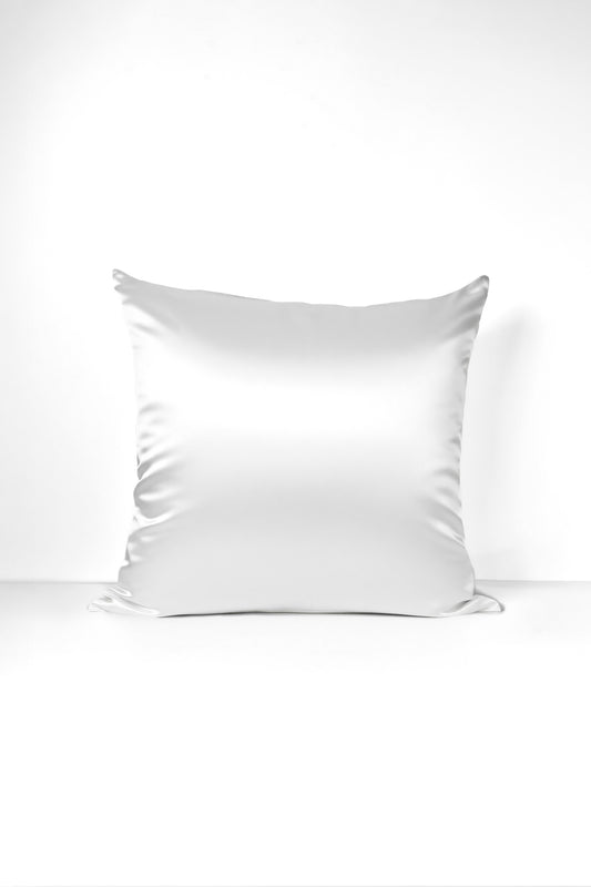 Taie d'oreiller 100% Soie de mûrier couleur blanc