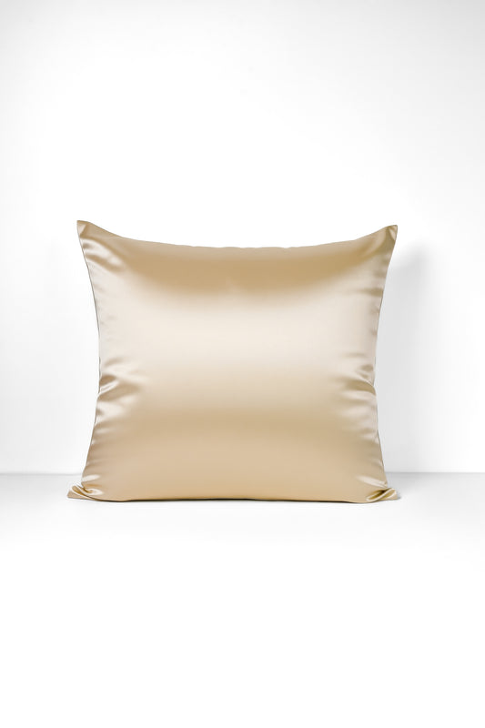 Taie d'oreiller 100% Soie de mûrier couleur champagne