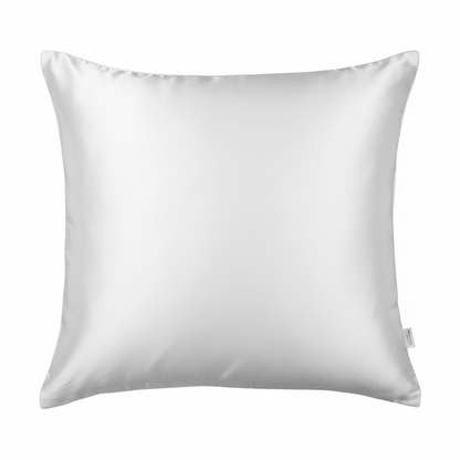 Taie d'oreiller 100% Soie de mûrier couleur blanc
